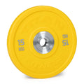 Color Plates, Colored Yellow Titan Fitness 15 Steel Individually, Urethane Sold Mold Insert KG Bumper with