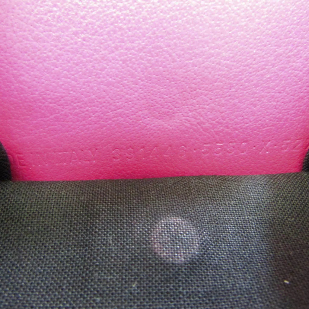 Women's (tri-fold) (Good) Pre-Owned Mini Balenciaga Wallet Wallet Paper Leather Pink 391446