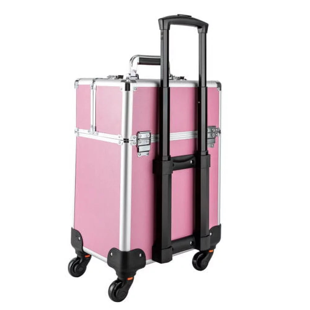 Case Makeup Trolley Space Extendable Storage Large Cosmetic Box Rolling Train