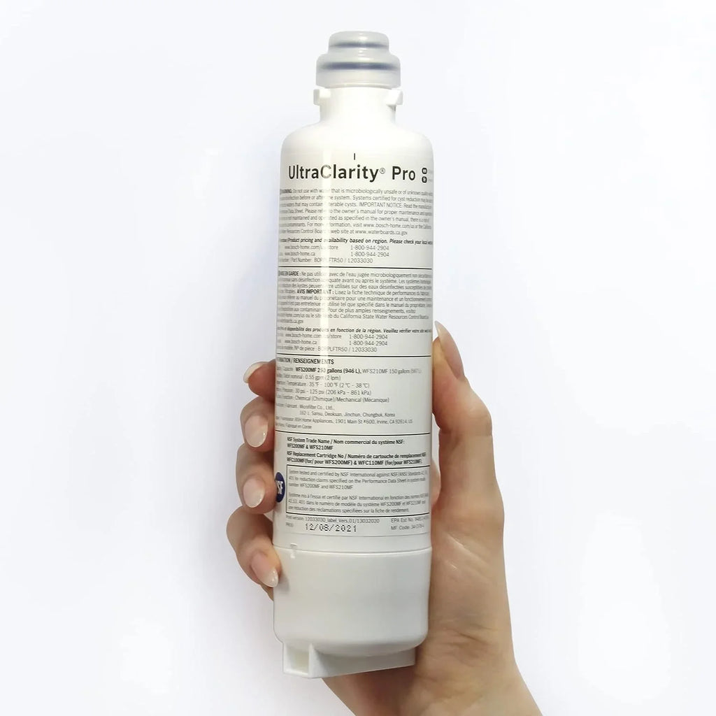 Pack Water Filter, REPLFLTR55 Pro Bosch of RA450022, 4 BORPLFTR50,BORPLFTR55, UltraClarity Replacement/Compatible