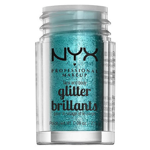 & Glitter, Face 2 Professional Teal 0.08 NYX oz of Pack Body Makeup