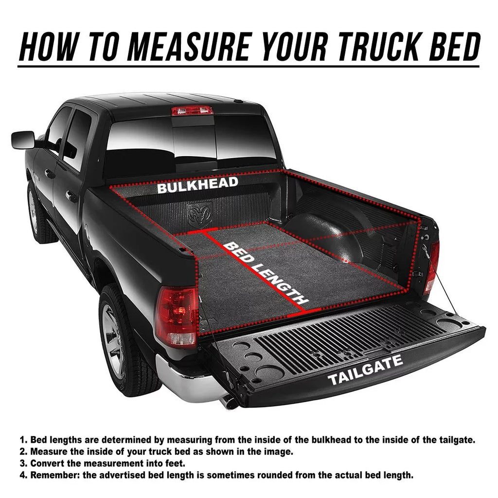 Bed Fits Cover Drive Tonneau Dodge Bed Truck Soft 6.5Ft 02-18 Ram Roll up Auto 1500