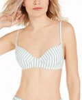 US Lydia X-Large Top, Swim Striped Bikini WeWoreWhat JADEITE Underwire