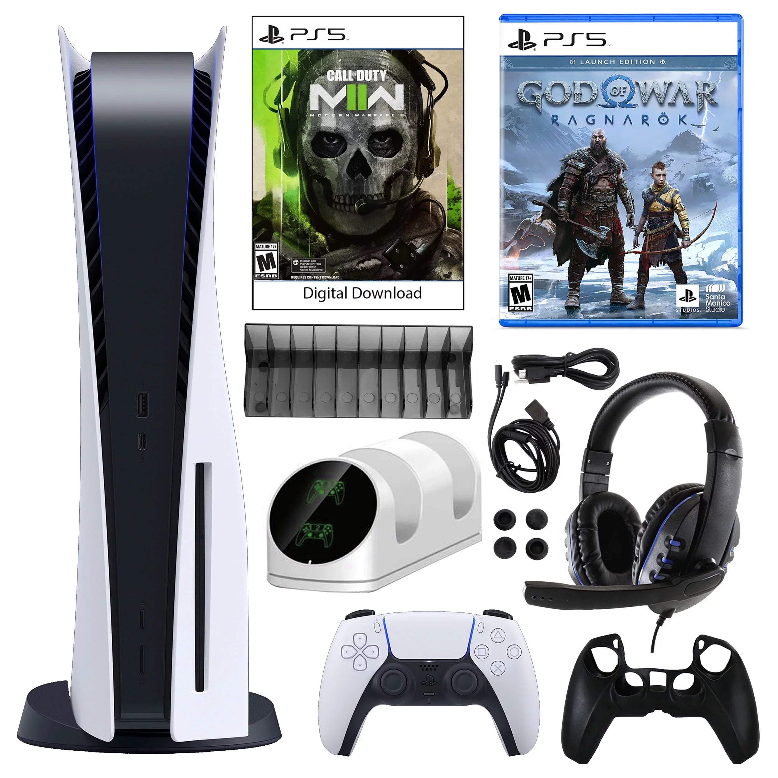 Warfare Ragnarok 5 II with and Kit COD: Modern Console PlayStation Sony Core GOW: