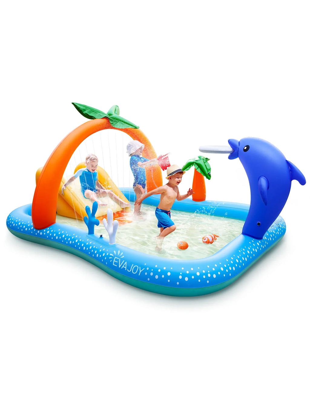 95 Kids, Rectangular Sable Backyard, Above Pool Pool, for 40in Swimming Inflatable Family, Outdoor Toddlers, x 75 Ground, x