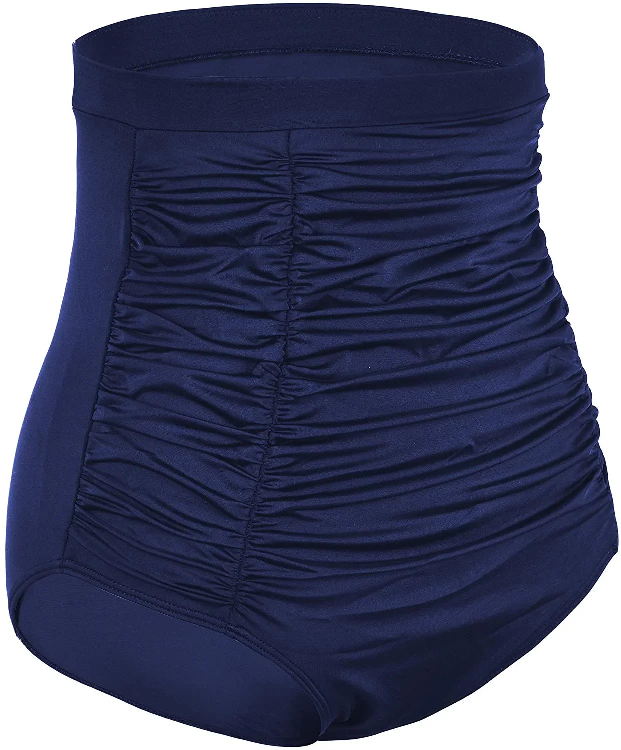 Control Swimsuits Bikini High Tummy Waisted Women's Shirred Bottoms Briefs Tankini Septangle Vintage Bottom Super