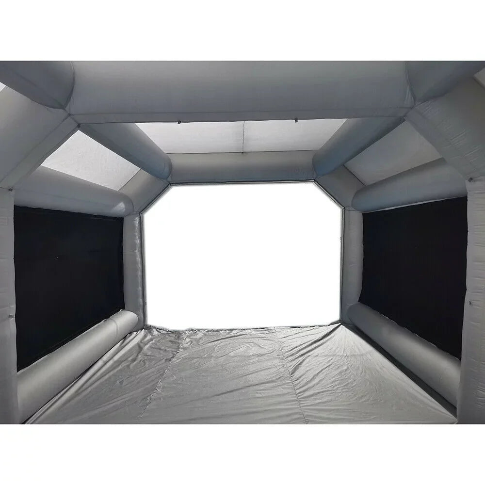 Inflatable Tent Booth Filter Paint Air Portable Car with Car Paint Large OUKANING 6x3x2.5m