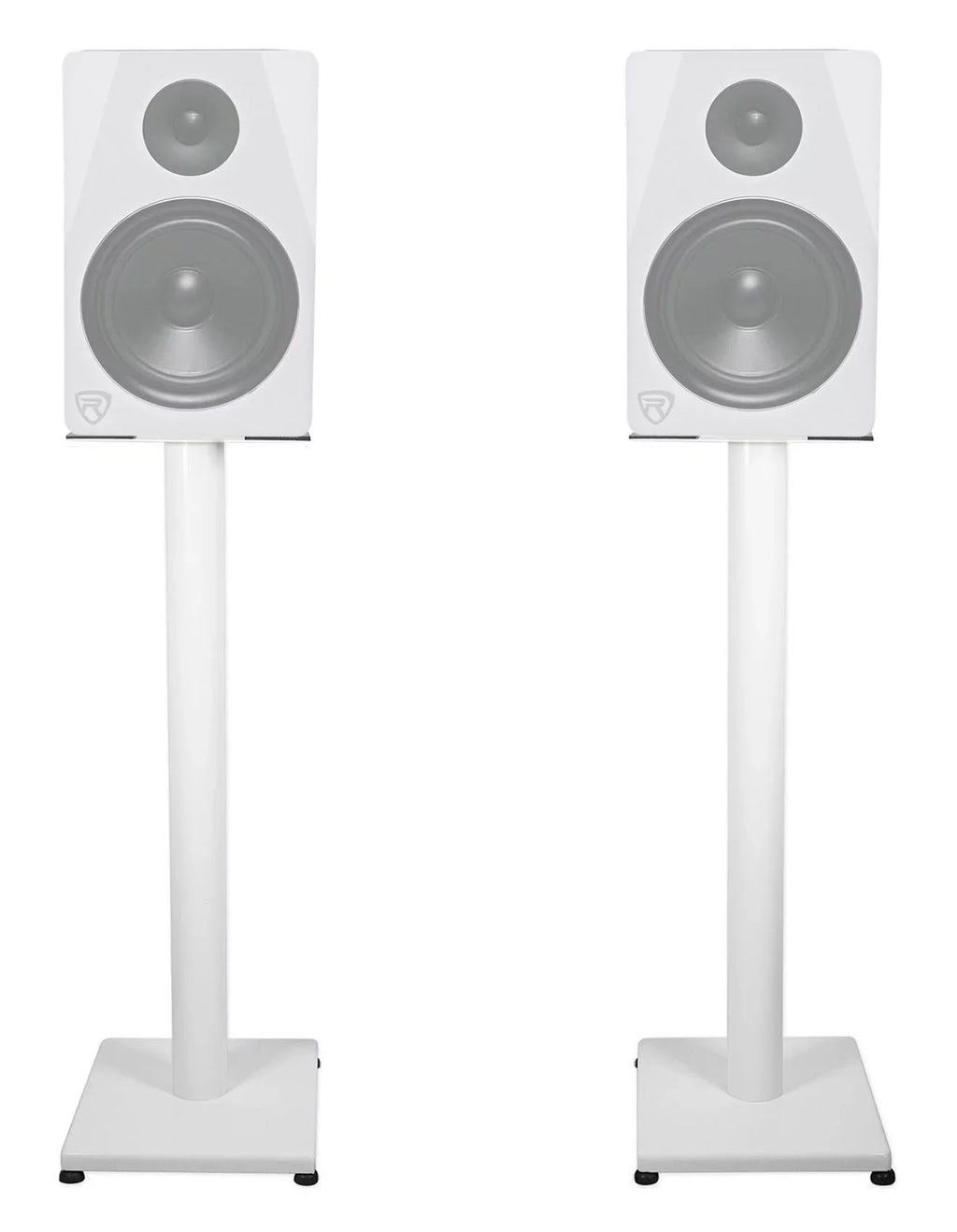 White Stands Rockville in Recording Steel Monitor Studio 29" RS29W Pair Studio