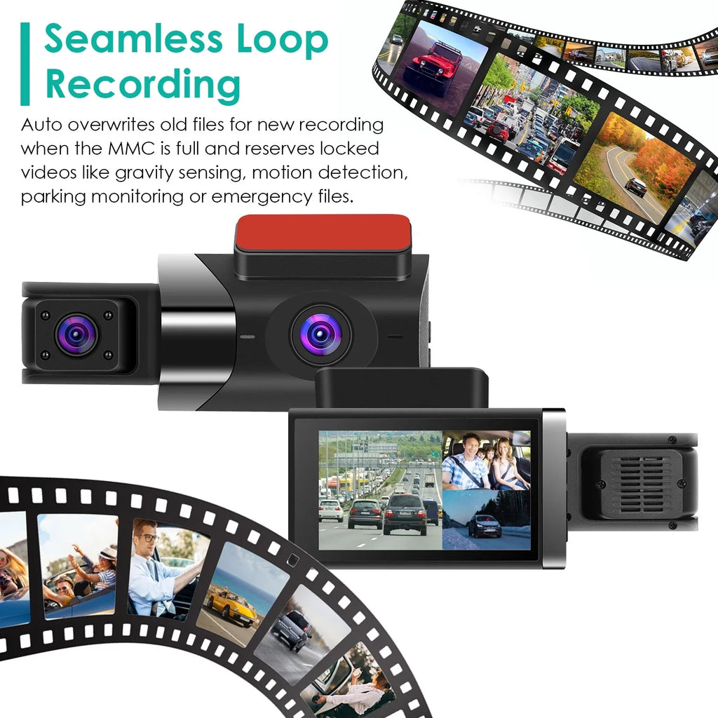 Car HD DVR Vision 140¡ã Dashcam G-Sensor Loop Recording Monitor with Parking Car Night Full GPS Cam Angle Video 2K iMounTEK Recorder Dash