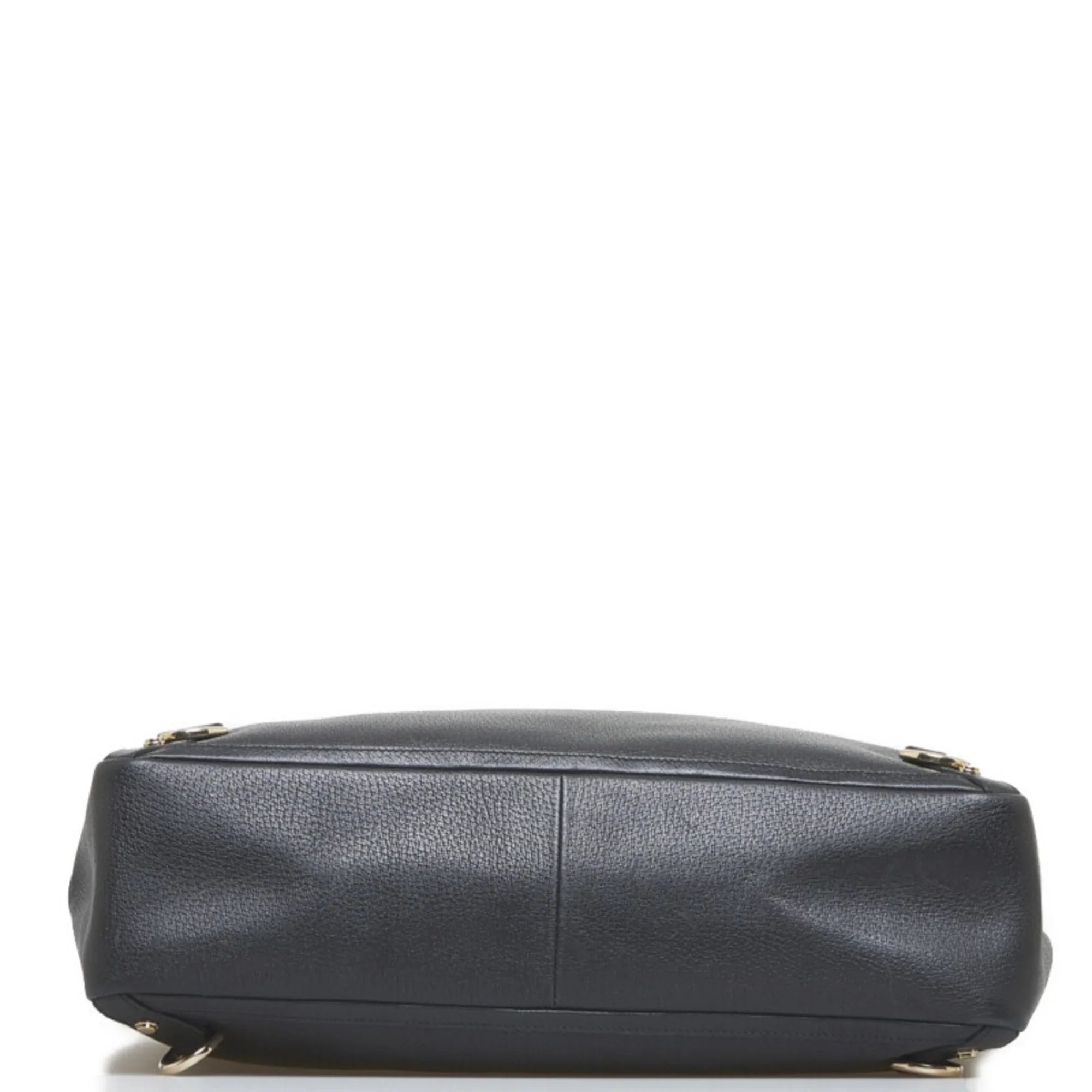 Gucci tote bag GUCCI 141472 black handbag ladies leather (Fair) Pre-Owned