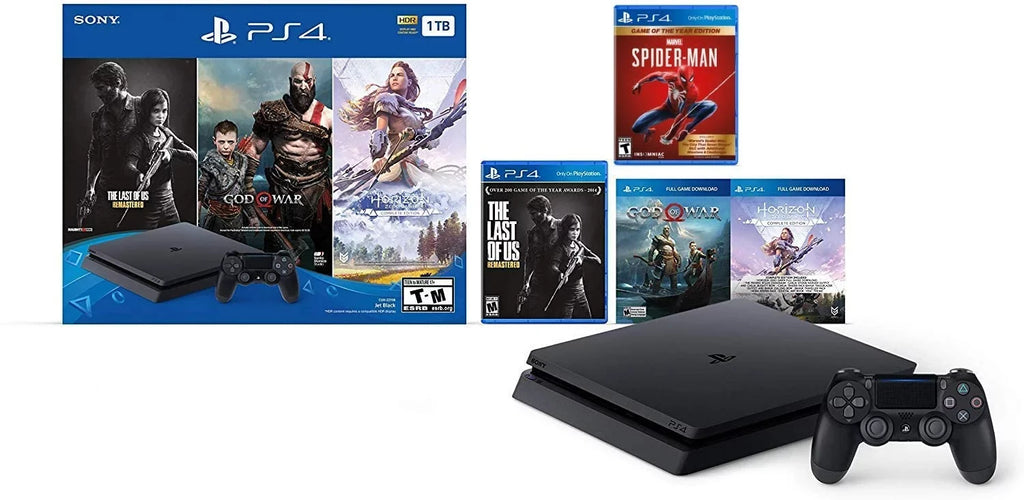 of Ultimate (PS4) Game Edition 4 1TB Bundle Slim Playstation The Spider-Man: w/bonus Year Marvel's Holiday