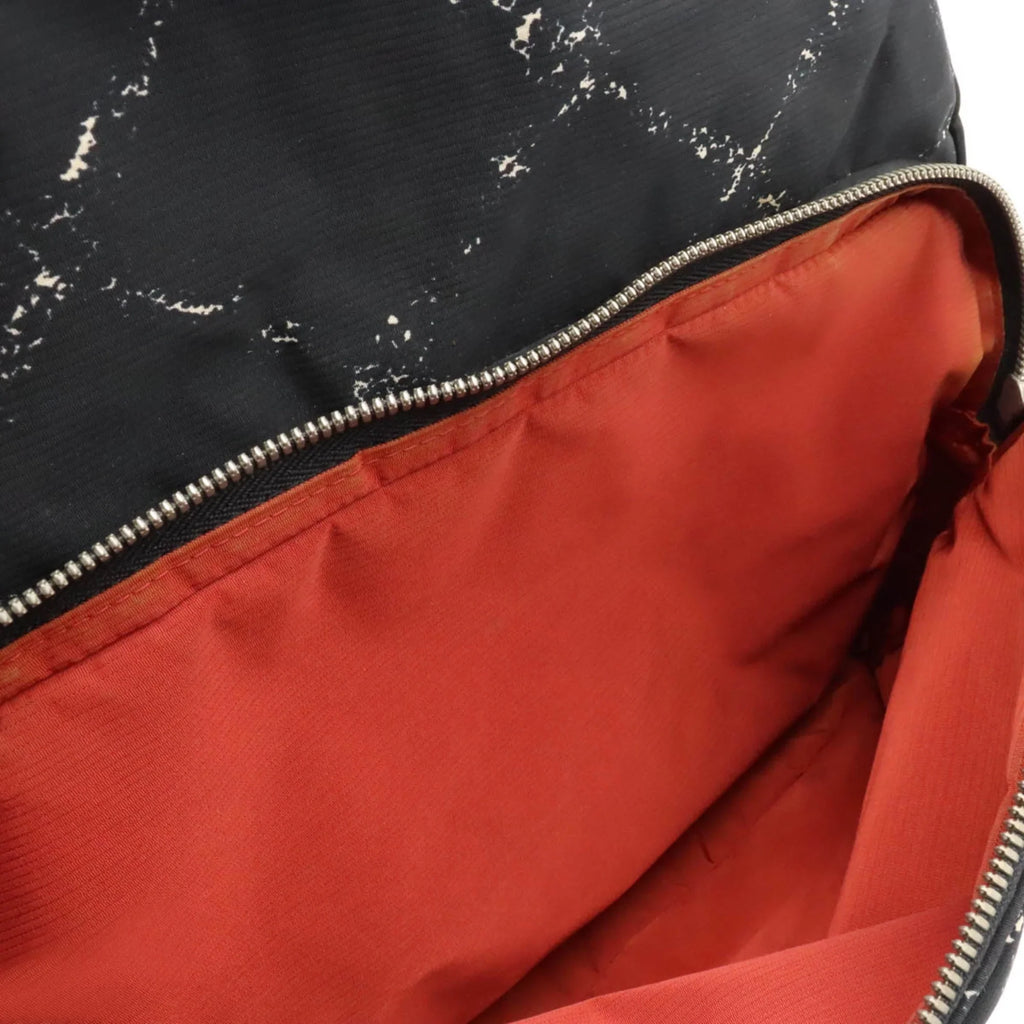 Nylon Daypack Travel CHANEL Rucksack (Good) Jacquard Line Chanel Black Old Backpack Pre-Owned
