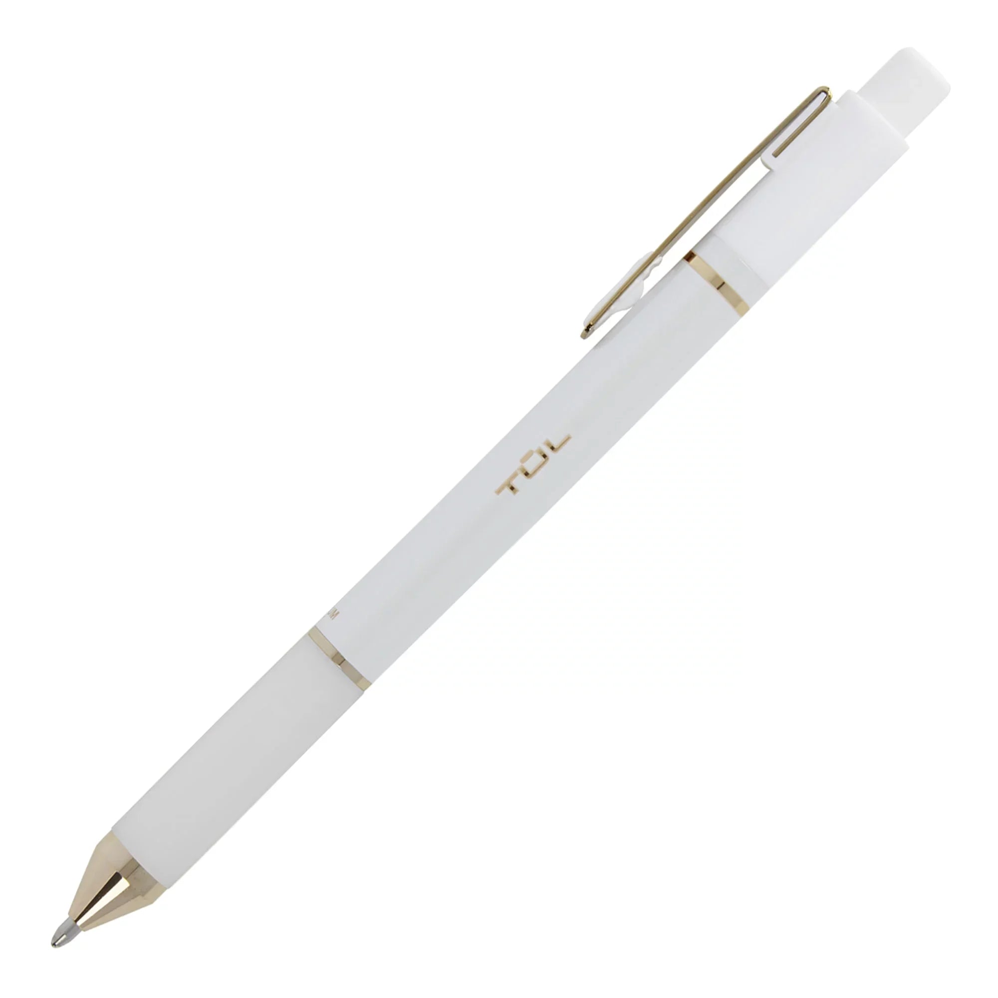 Pens Barrel, Pack 12 Point, Black 1.0 Ink, Retractable TUL? mm, Medium Pearl Of Ballpoint BP Pens, Series White