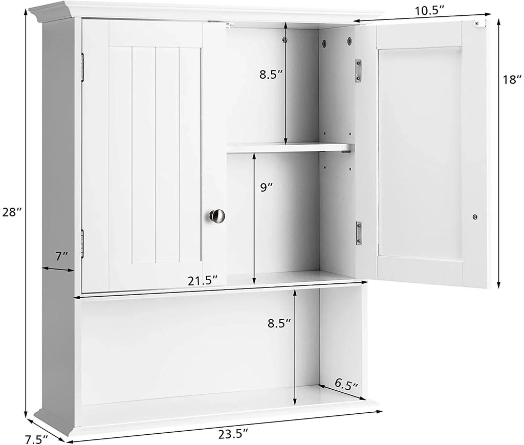 Wall Storage & Bathroom Storage Bathroom Kitchen Shelves, Bathroom Doors Cabinet Cabinet, Living Cabinet Multipurpose Mounted Medicine for Wall Hanging with Wooden Cabinet Room,