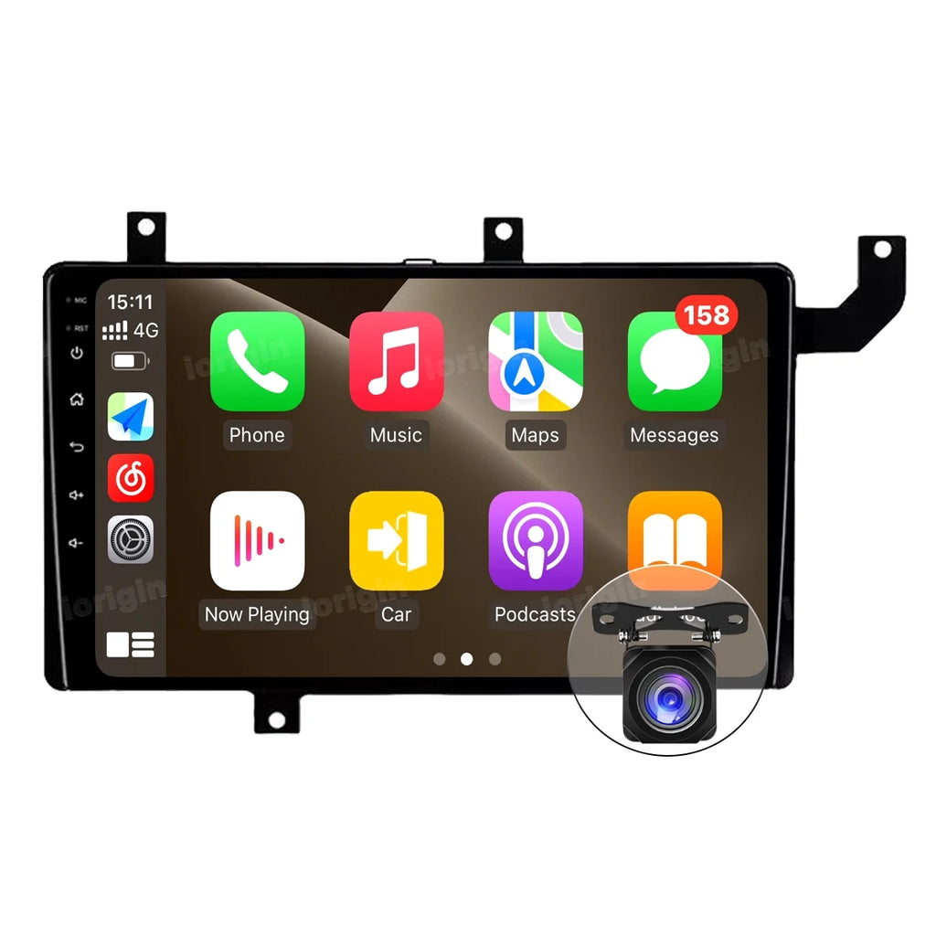 GPS Tacoma 2016-21 with Carplay Radio Head 4+32GB Bluetooth N300 Android Camera For Toyota 13 Unit Backup