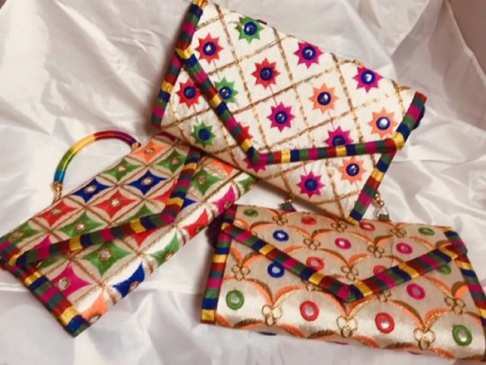 DESIGNS JAIPUR Krishna CLUTCH (JP7) W. BAG VARIOUS COLORS