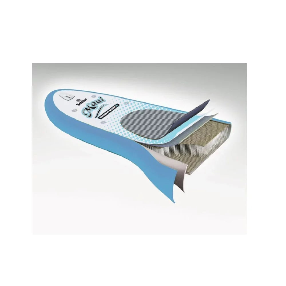 96¡± Inflatable Paddle Maui Stand-up Blue Board