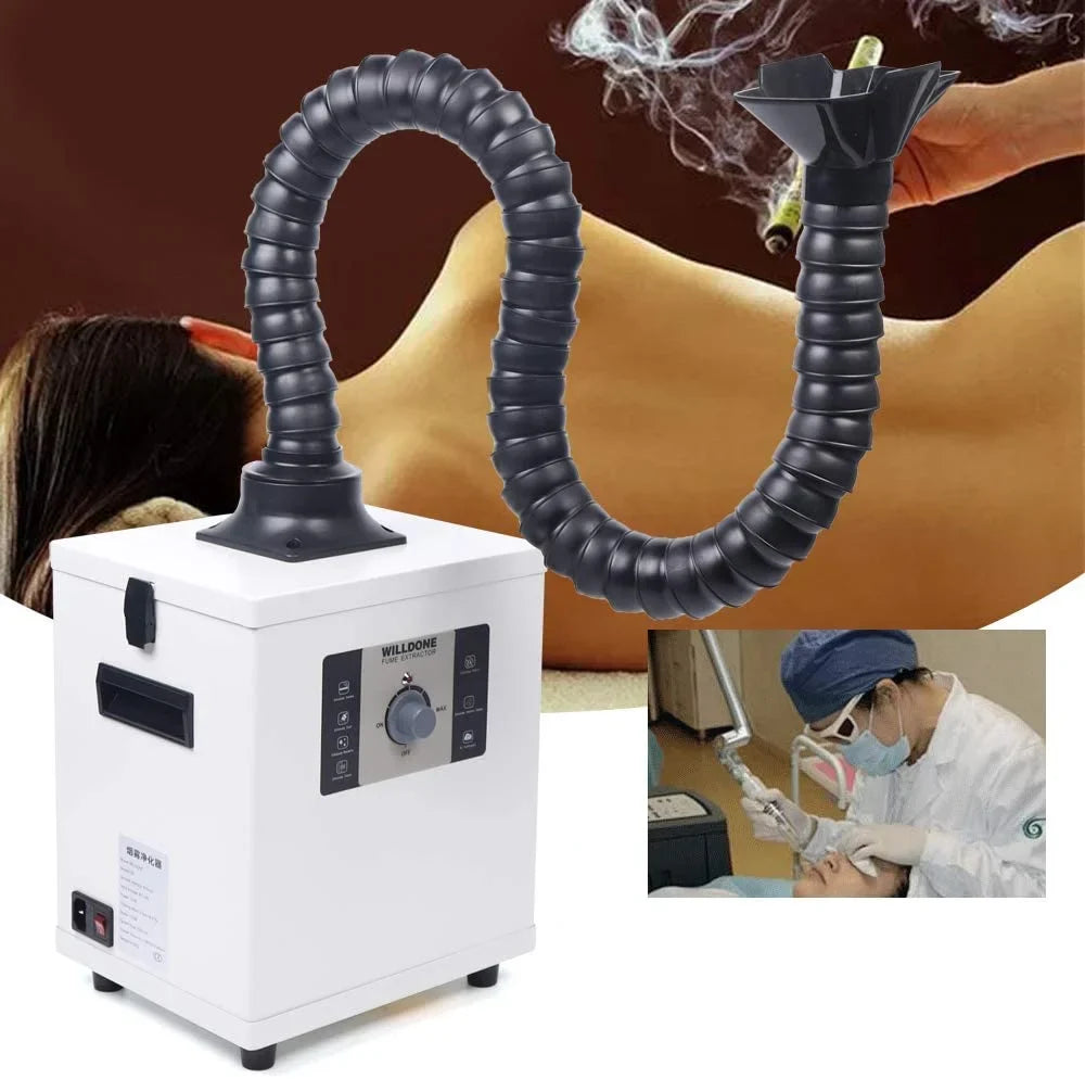Air Filter Purifier 3-Layer Fume Smoke Rotatable 360¡ã Hose, With Extractor Fetcoi Singel-Head &