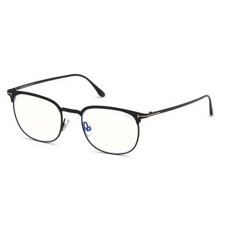 002 Enamel, -B Matte Blue Lenses Eyeglasses FT Black Ford Tom / 5549 Block