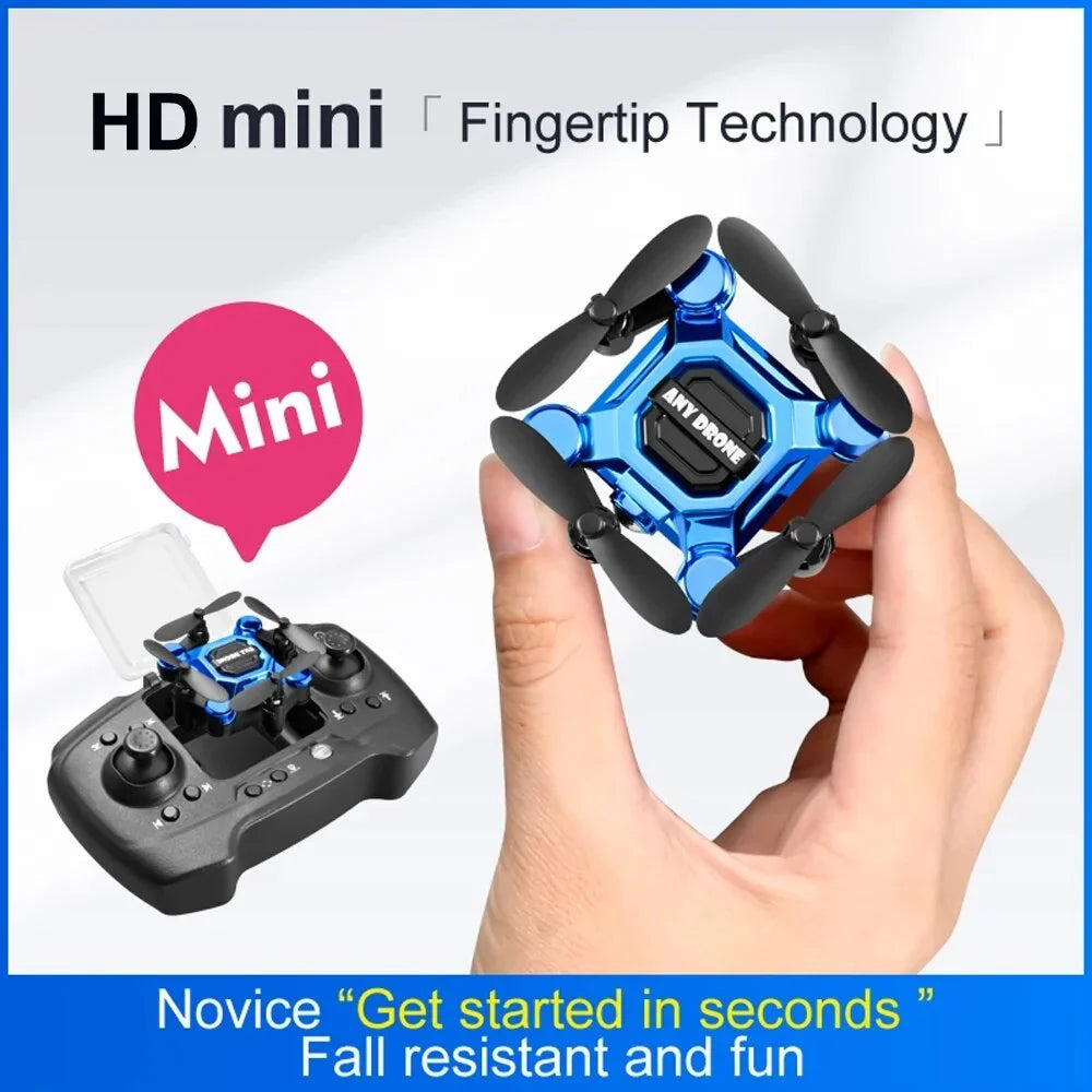 Aircraft Drone One Hovering Beginners for Kids, HD Headless Mini Suitable Quadcopter RC Flip for Toys K04 Auto Foldable Key 360¡ã Drones RC Gift Camera Land