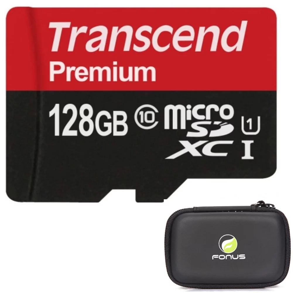 phone Compatible 10 LG Class case) V10, Q6, K7, Case - Velvet, Memory V2Z K10,K30, Zipper - Transcend (Not High 128GB MicroSDXC M10 K8X, G3 Speed - MicroSD with Lenovo Card Tab Plus a for 10.3