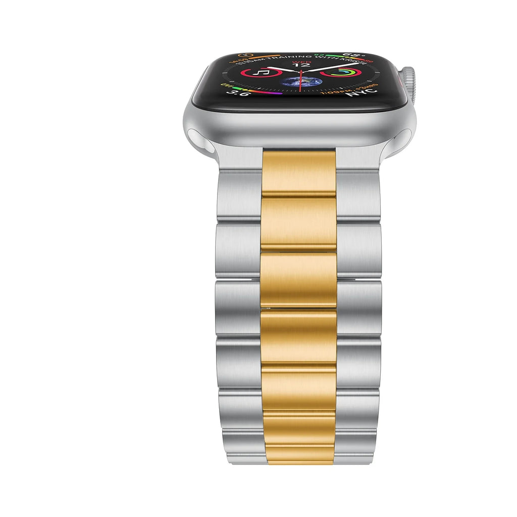 Odash Tone Gold & mm Band Silver VL-SS002GLD-45 42-44-45-49 Watch, for Stainless Apple Steel Two