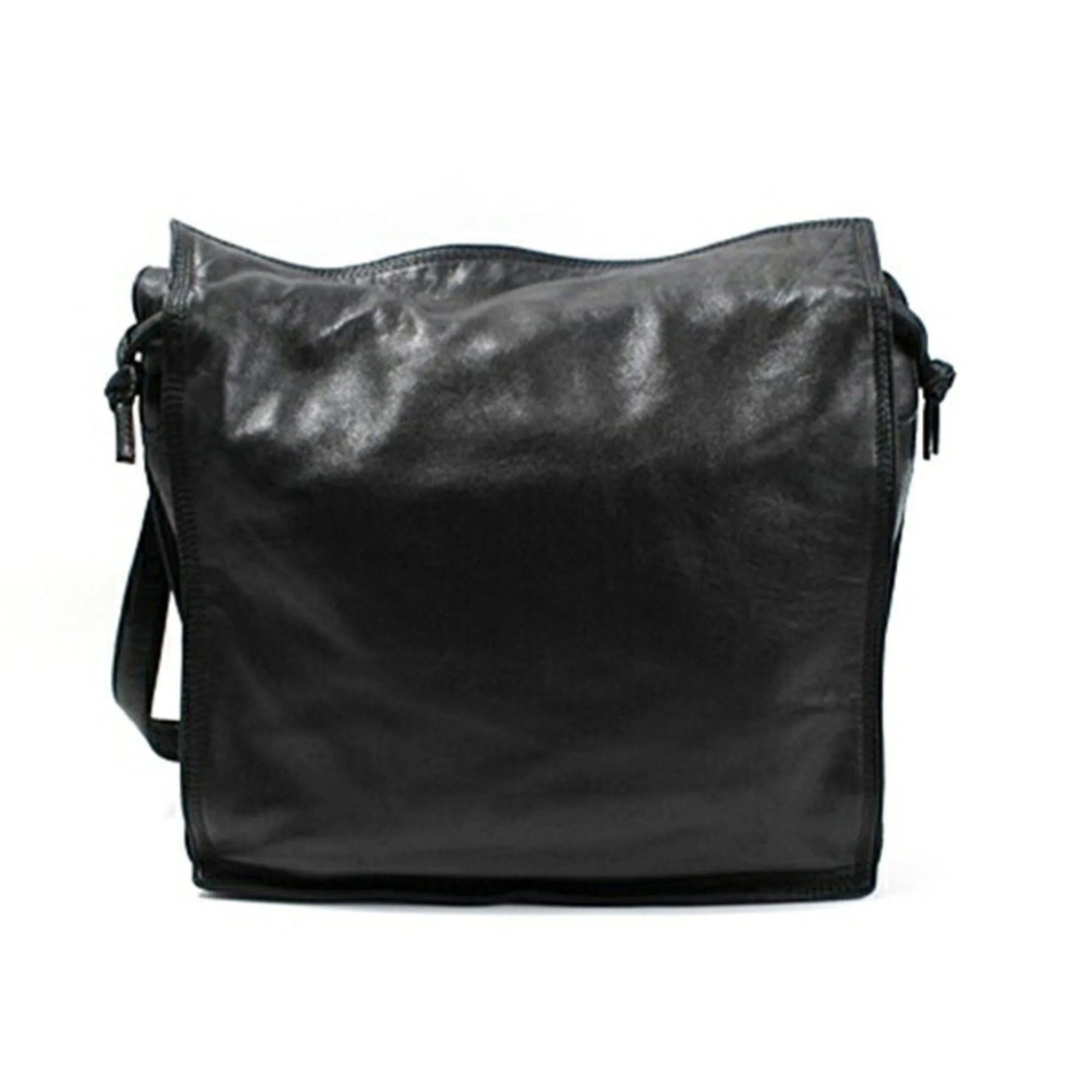 Anagram LOEWE Shoulder Pre-Owned Black Soft Women's (Fair) Leather Bag