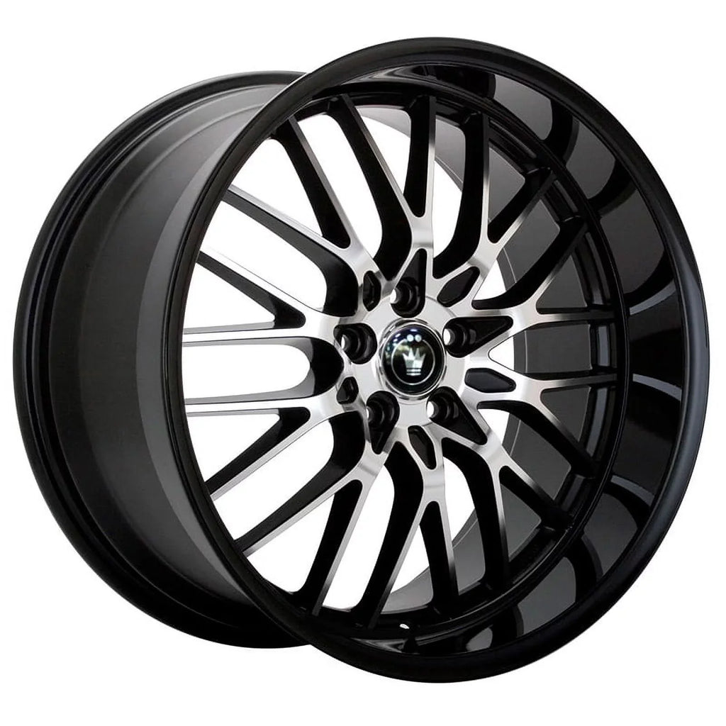 Wheel 5x112 16MB Face Lace With Gloss Machined +45et 17x8 Konig Black