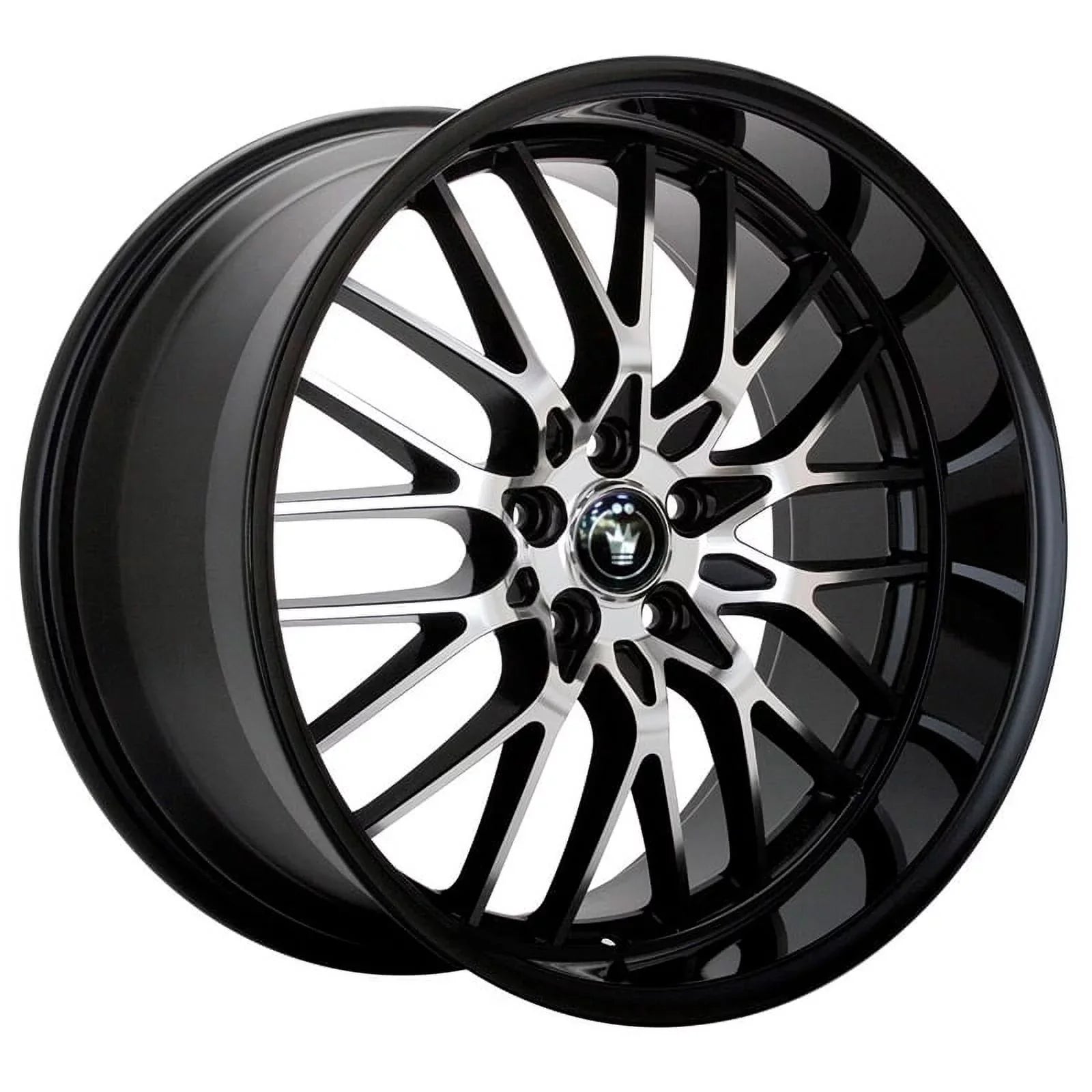 Wheel 5x112 16MB Face Lace With Gloss Machined +45et 17x8 Konig Black