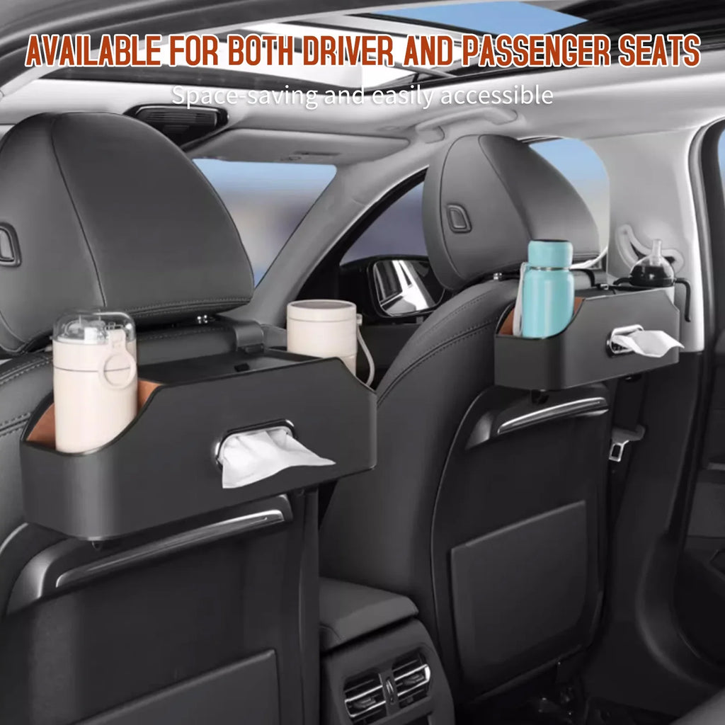 Box Phone Car to Organizer Multifunctional Books Snacks Box, Storage with Backseat Cup Holder, Organize Headrest Toys Hook, Bottles Organizer, Backseat Headrest Car Holder, Phones Tissue