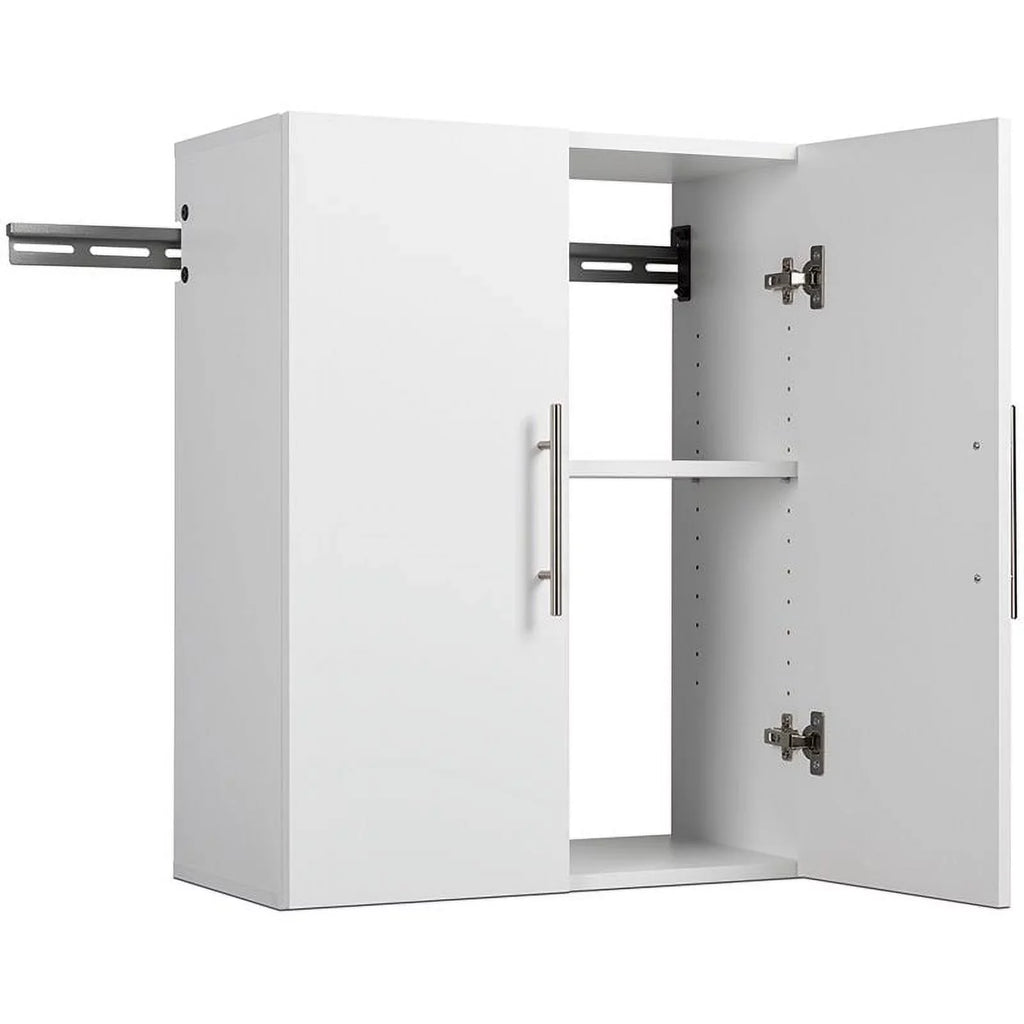 in Square Cabinet Set Mounted Home Garage Wall Piece 2 White