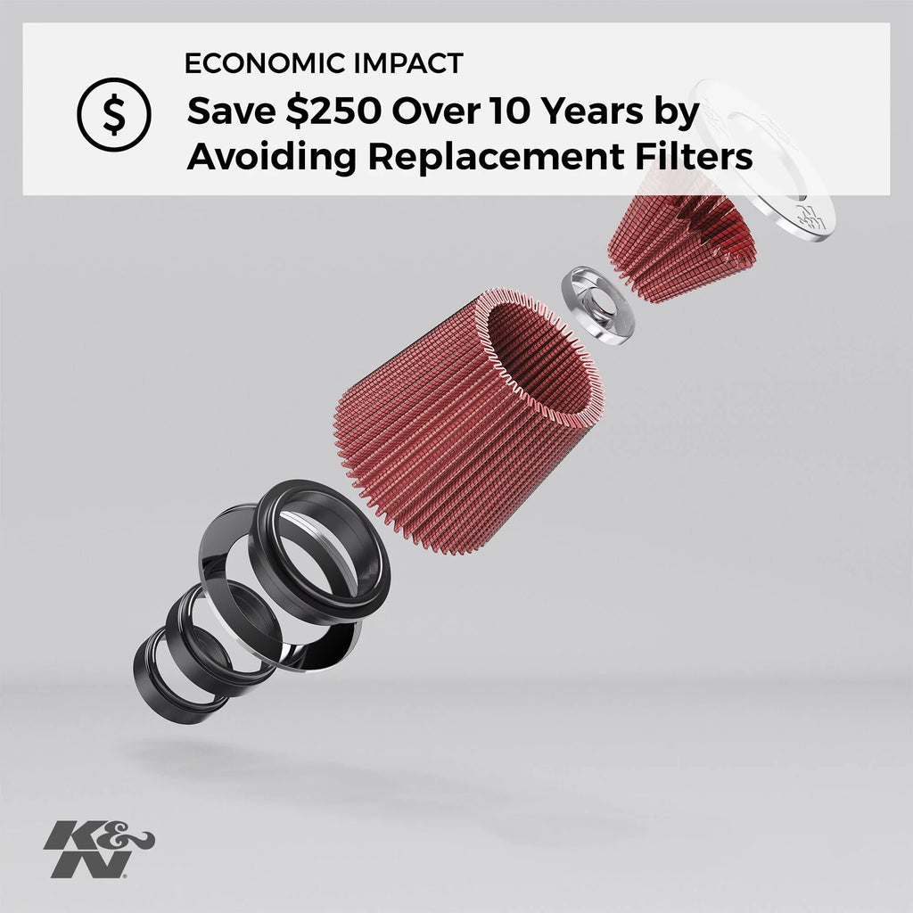 Flange Height: RU-3250 Filter: In, Performance, Clamp-On Round In, Diameter: Filter: Air Tapered, Replacement 3.125 Length: Flange High K&N Universal Premium, Washable, In, Filter Shape: 6 0.75