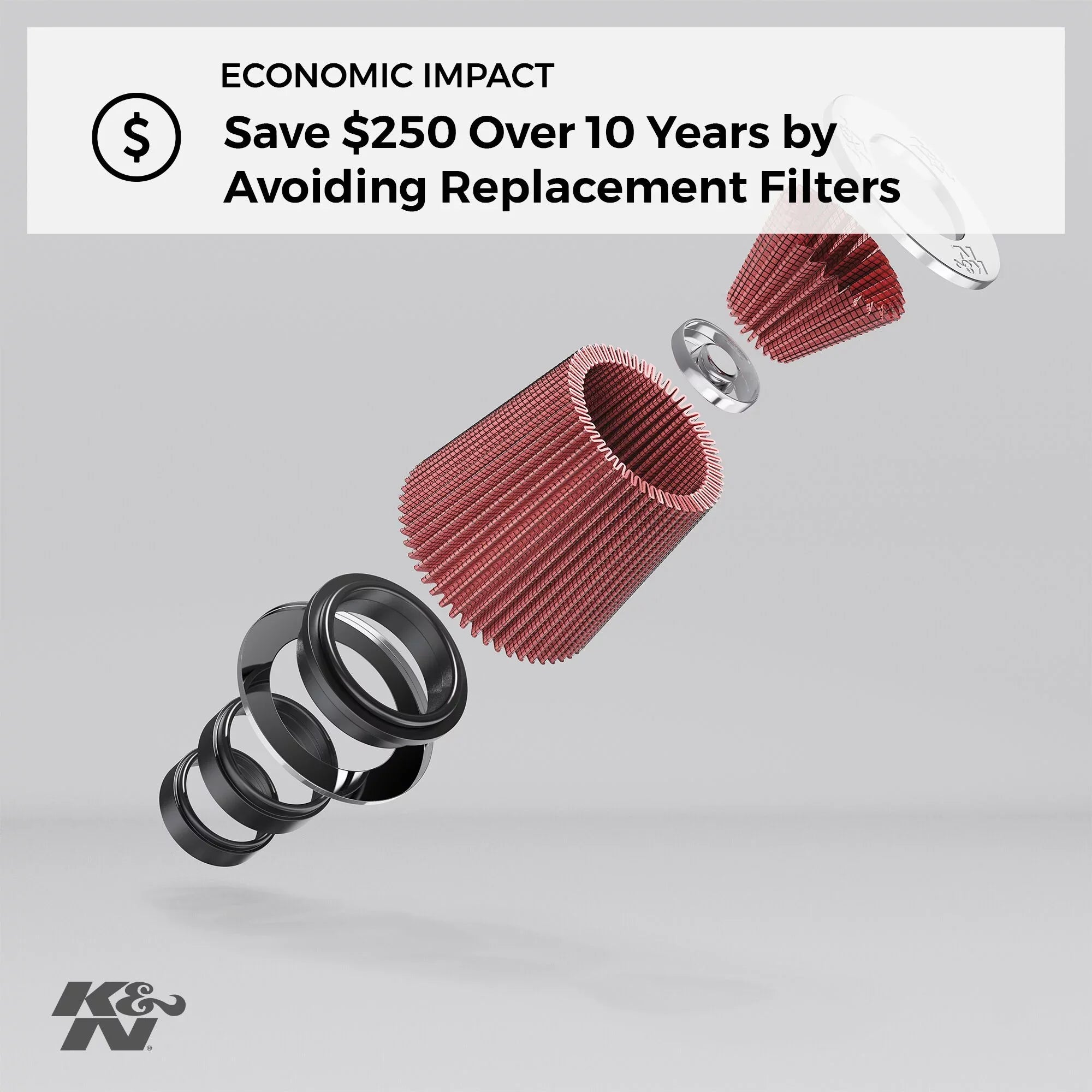 Flange Height: RU-3250 Filter: In, Performance, Clamp-On Round In, Diameter: Filter: Air Tapered, Replacement 3.125 Length: Flange High K&N Universal Premium, Washable, In, Filter Shape: 6 0.75