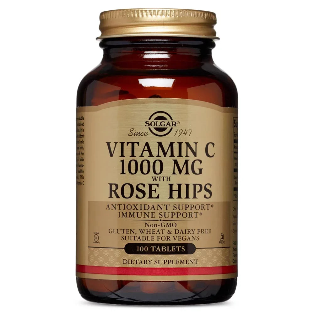 Tablets, Hips Vitamin mg 1000 with Solgar Ct Rose 100 C