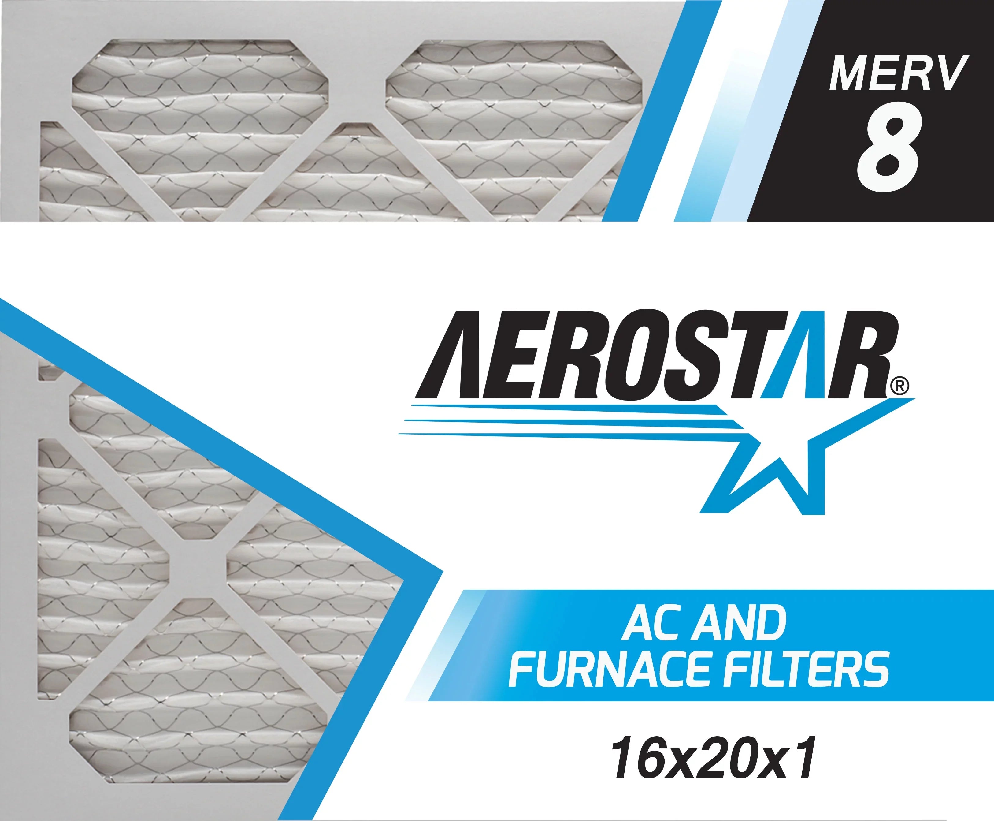 by 6 Box 8, Furnace of AC and - Aerostar Filter MERV 16x20x1 Air