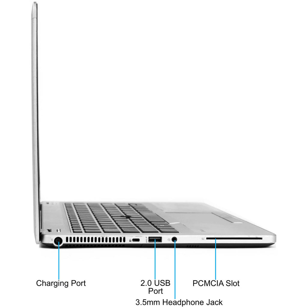 Restored i5-3437U Silver Memory, Processor, PC with 4GB Folio Drive (Refurbished) 10 HP Windows Core 128GB Intel Laptop 14" 9470M State Solid Pro and