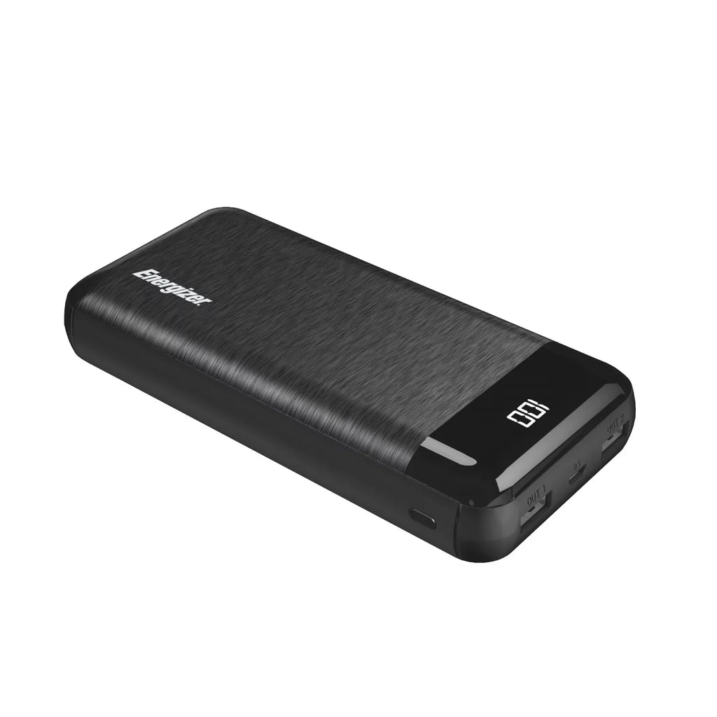 Energizer Black, Power 20,000 UE20058 Max mAh Bank,