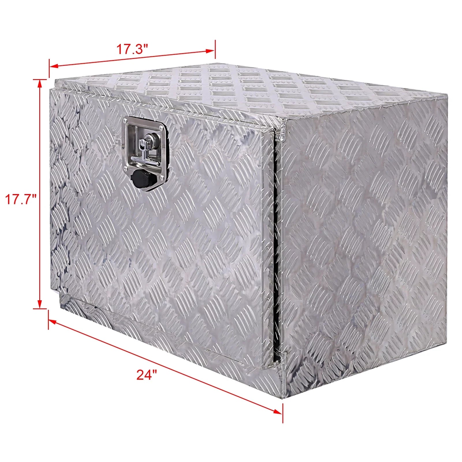 Silver Organizer, Box, JBLCC Underbody 24" Bed w/ Box, Truck Tool Tool Box Tool Outdoor Lock RV Trailer Aluminum Pickup Keys, Storage Storage Box,