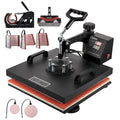1 Press Dual Transfer Digital Heat Rotation Away 360 Machine Degree VEVOR LED Sublimation Multifunctional Combo Swing 8 15"x15" Display Heat Machine in