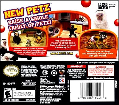 House DS Ubisoft Monkeyz - Petz Video - Nintendo Game
