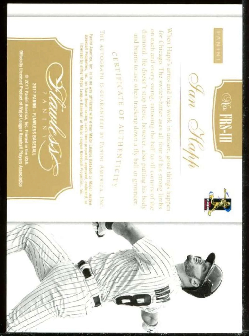 Happ /15 Ian Panini Card Signatures Rookie Flawless 2017 Sapphire #22
