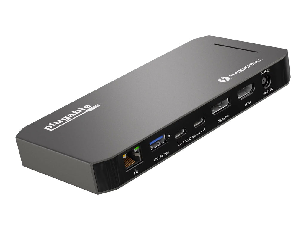 and Windows Charging, and Laptops, HDMI, Mac with Jack and Thunderbolt Ethernet, 3.0, Gigabit 96W USB-C 2x Compatible Plugable 3x 40Gbps USB-C, USB Dock Audio - DisplayPort with