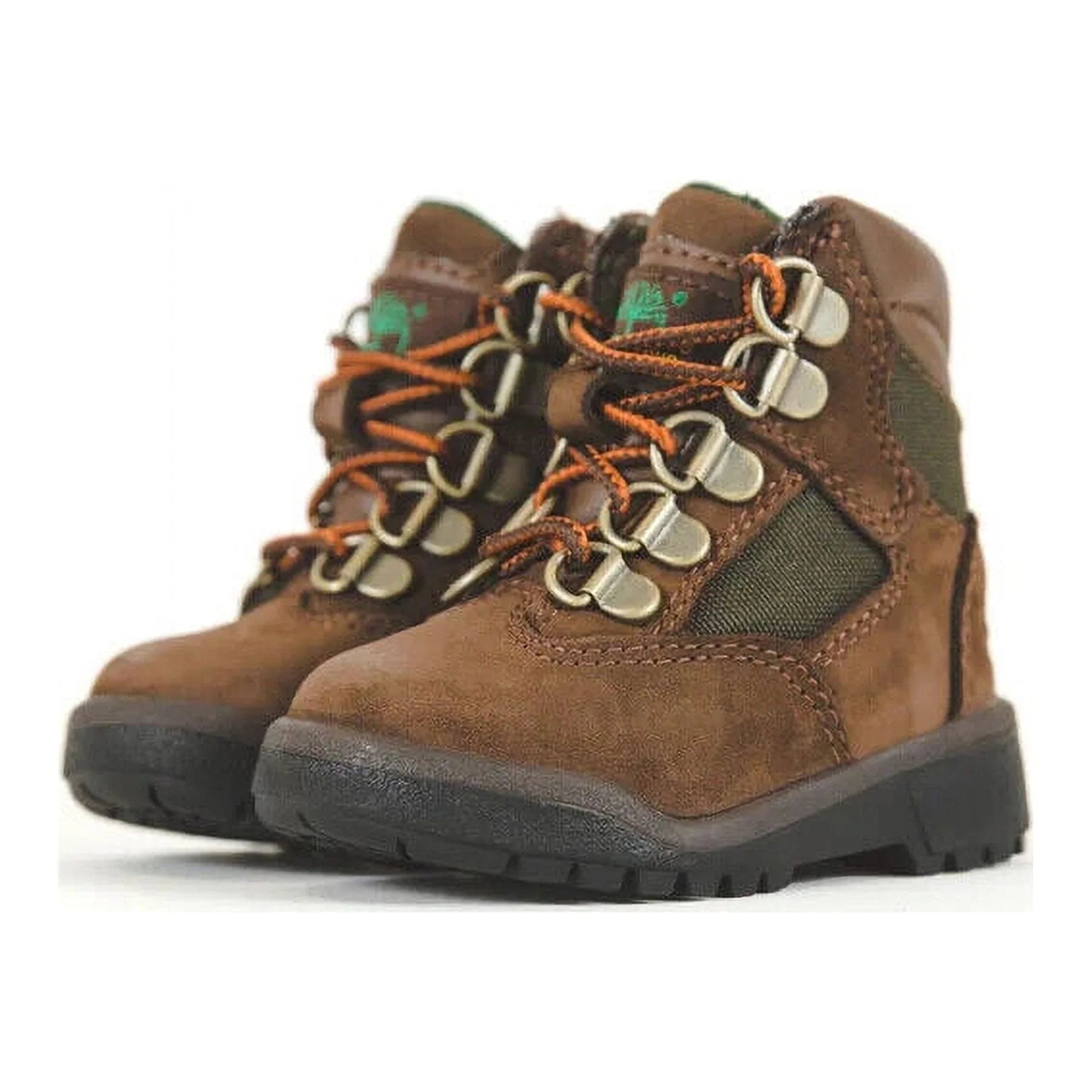 Nubuck/Green Leather (4.5C) Inch Timberland Toddler 6 Boots TB044892 HS2659 Field Brown