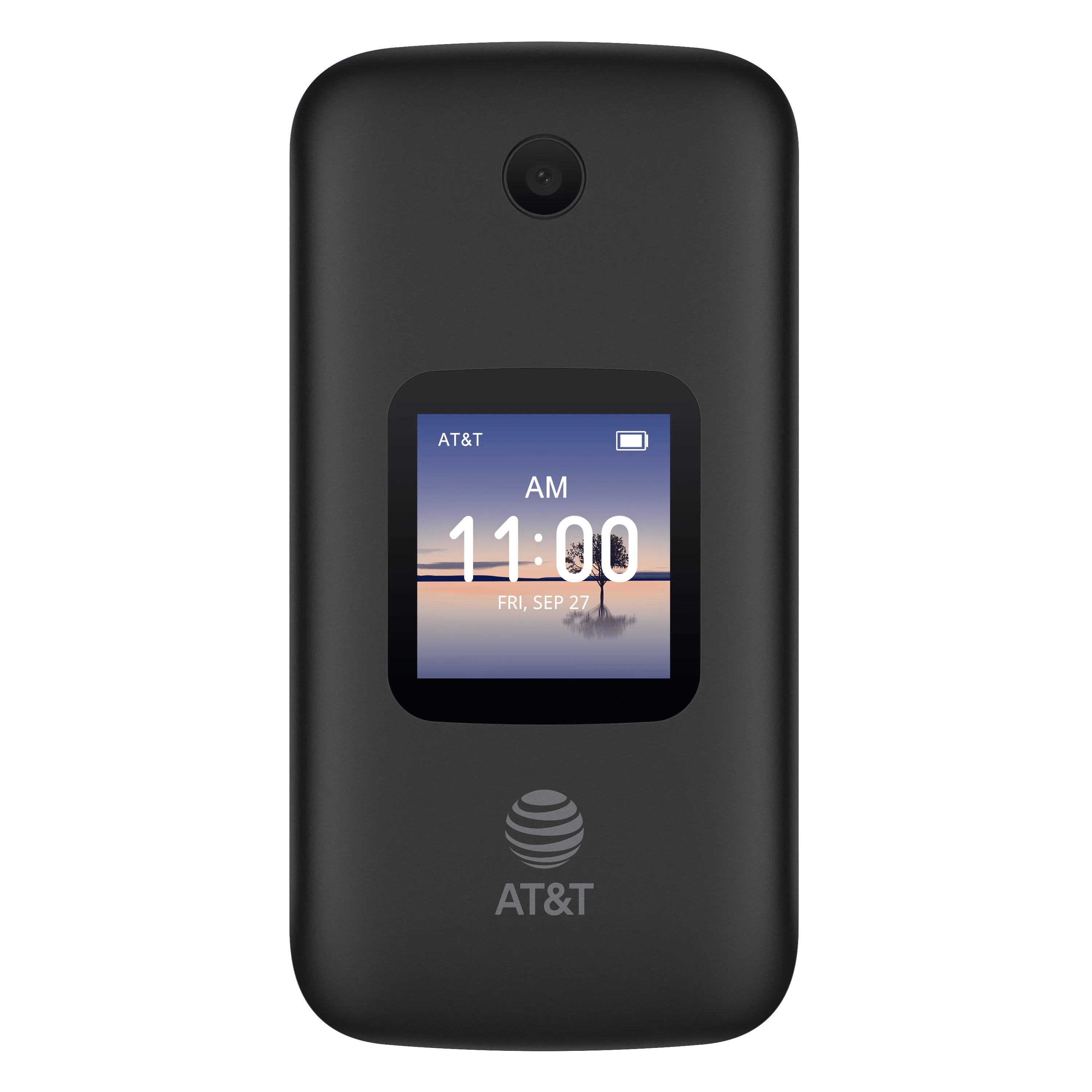 4GB, Alcatel, Black - Phone Prepaid SmartFlip AT&T