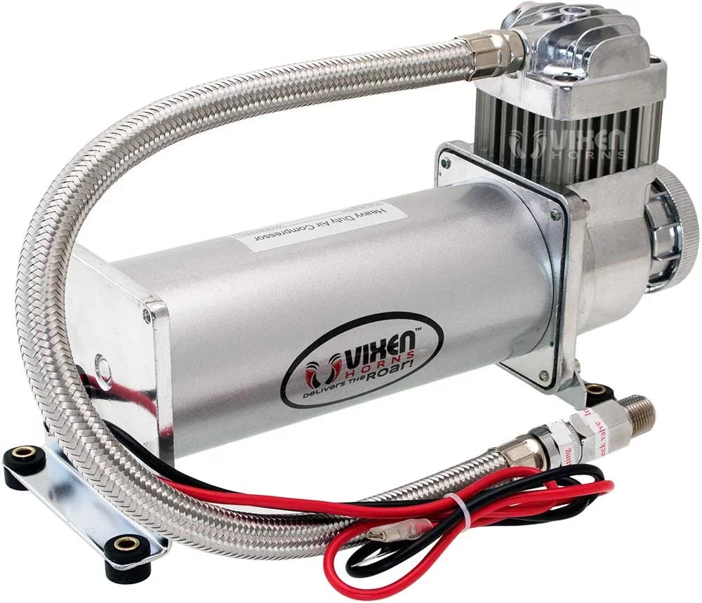 for Fits Vixen Kit VXO8330APRO/4124XC Complete Trumpets. 200psi Vehicles 4 Pickup/Jeep/SUV Aluminum dB. Tank, Compressor, Air 3 like Gallon Trucks/Car/Semi. Loud Train System- Horns Onboard Horn Super