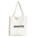 Handbag Handwriting Satchel Canvas JENNIFER Bag Tote English Name Casual Special Shopping