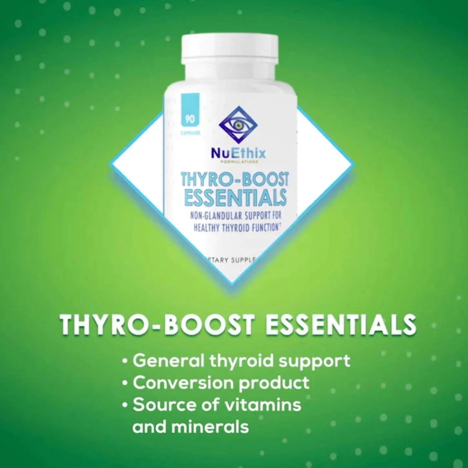 Optimal Support 90 Thyro-Boost with Essentials, Thyroid Non-Glandular Function, NuEthix Capsules