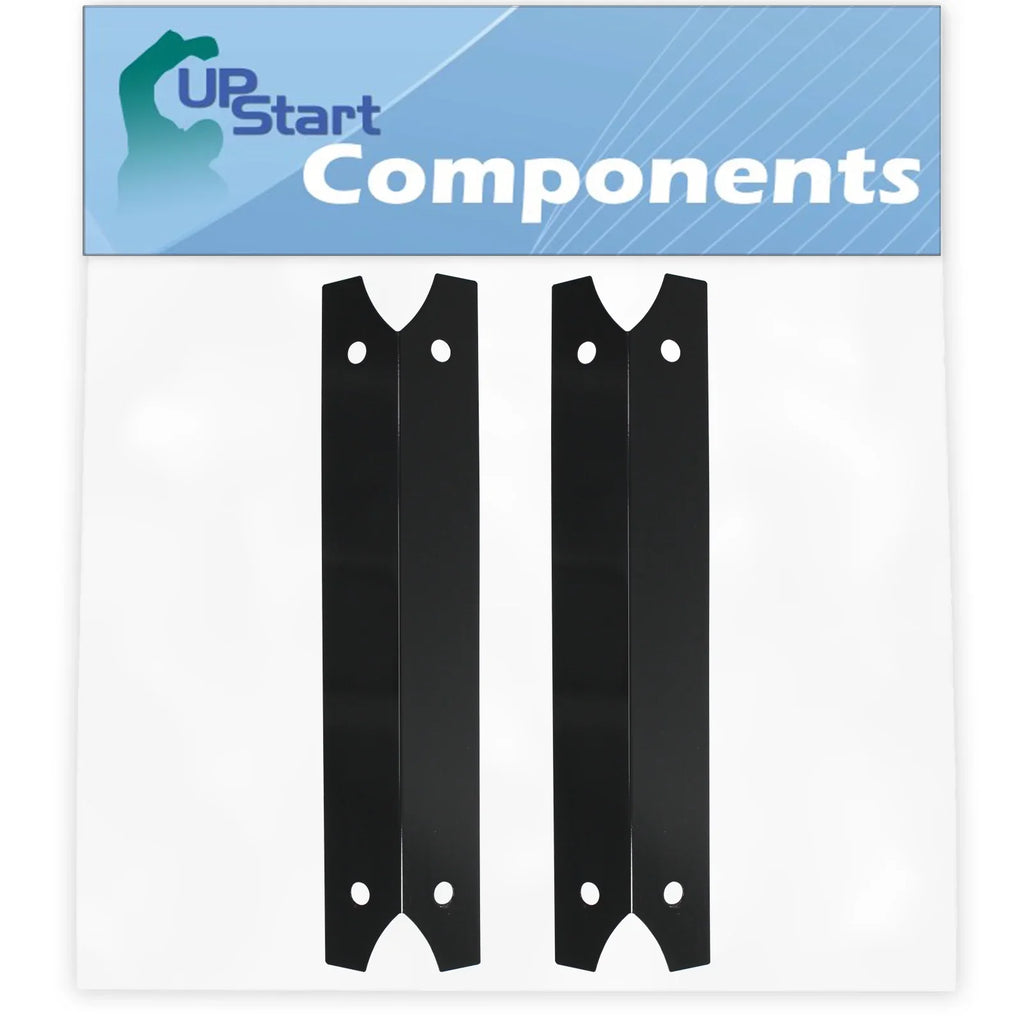 Porcelain Parts Burner 8106320B - 3/4" Bar, Replacement Tent Grill Shield Heat for Barbeque Compatible 2-Pack Charmglow Tamer, BBQ Vaporizer Plate Steel Bar, Flame Flavorizer Cover 17