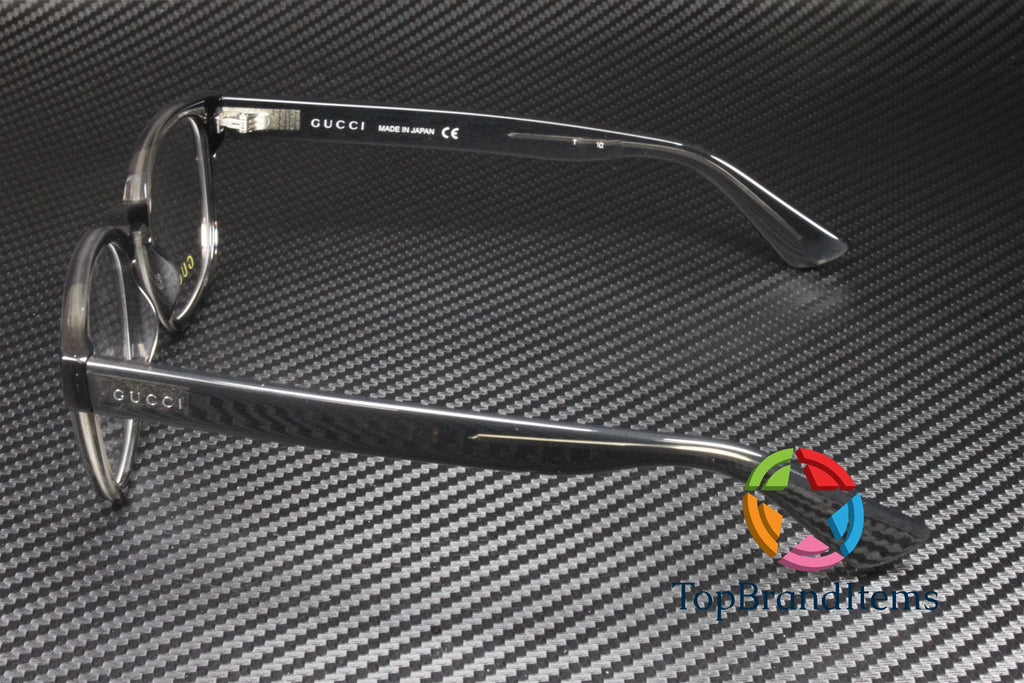 mm Rectangular Eyeglasses 004 Men's Square GUCCI 49 Lens Grey Shiny Demo GG0927O