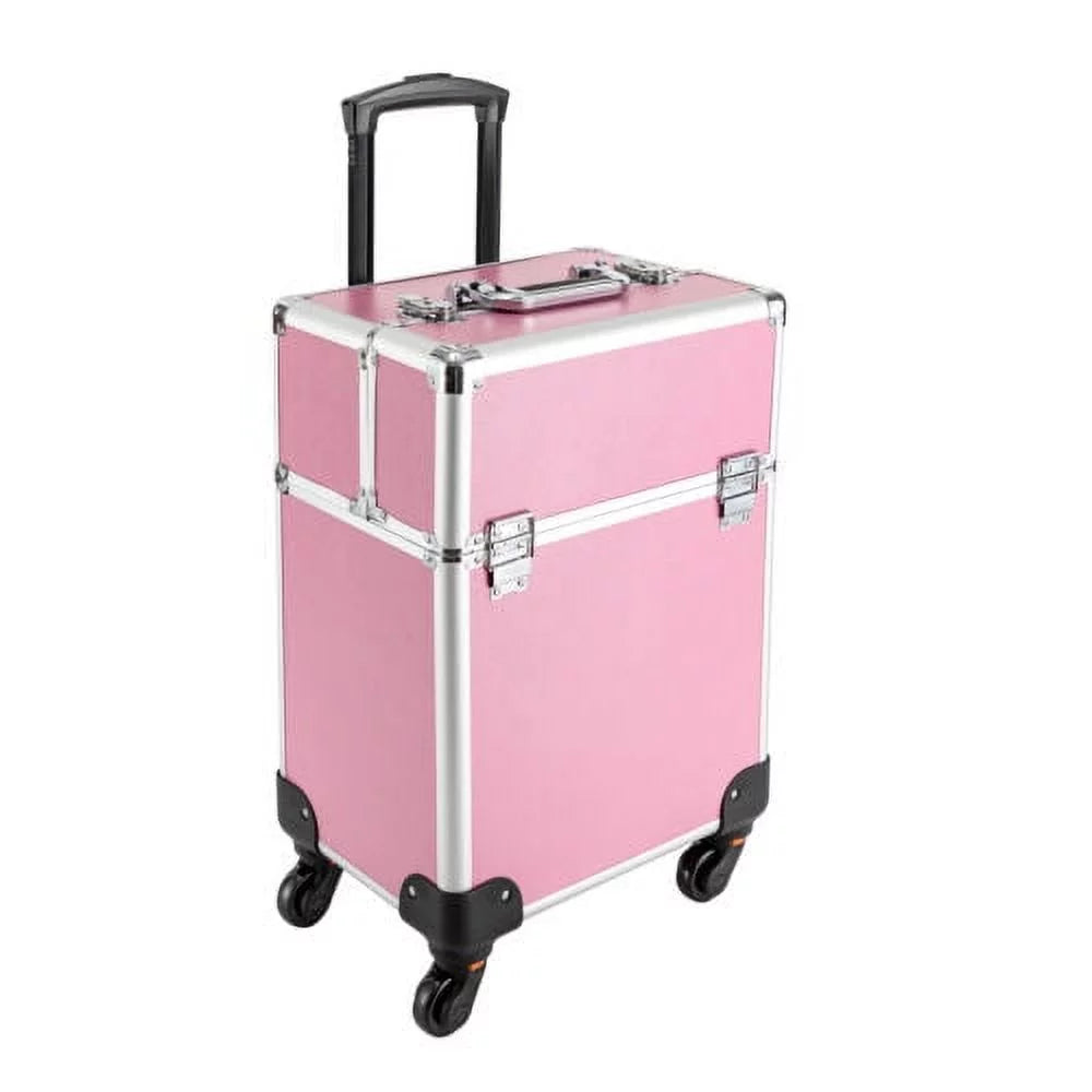 Case Makeup Trolley Space Extendable Storage Large Cosmetic Box Rolling Train